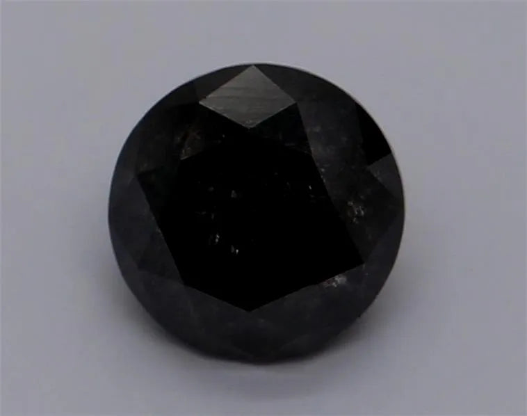 0.84ct Round Natural Diamond (Colour Fancy Black, Clarity VVS2, Cut EX, GIA Certified)