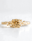 The Aries Ring - Yellow Diamond Round Lab Created