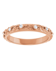 The Freya Wedding Ring - Floral Diamond Wedding Band