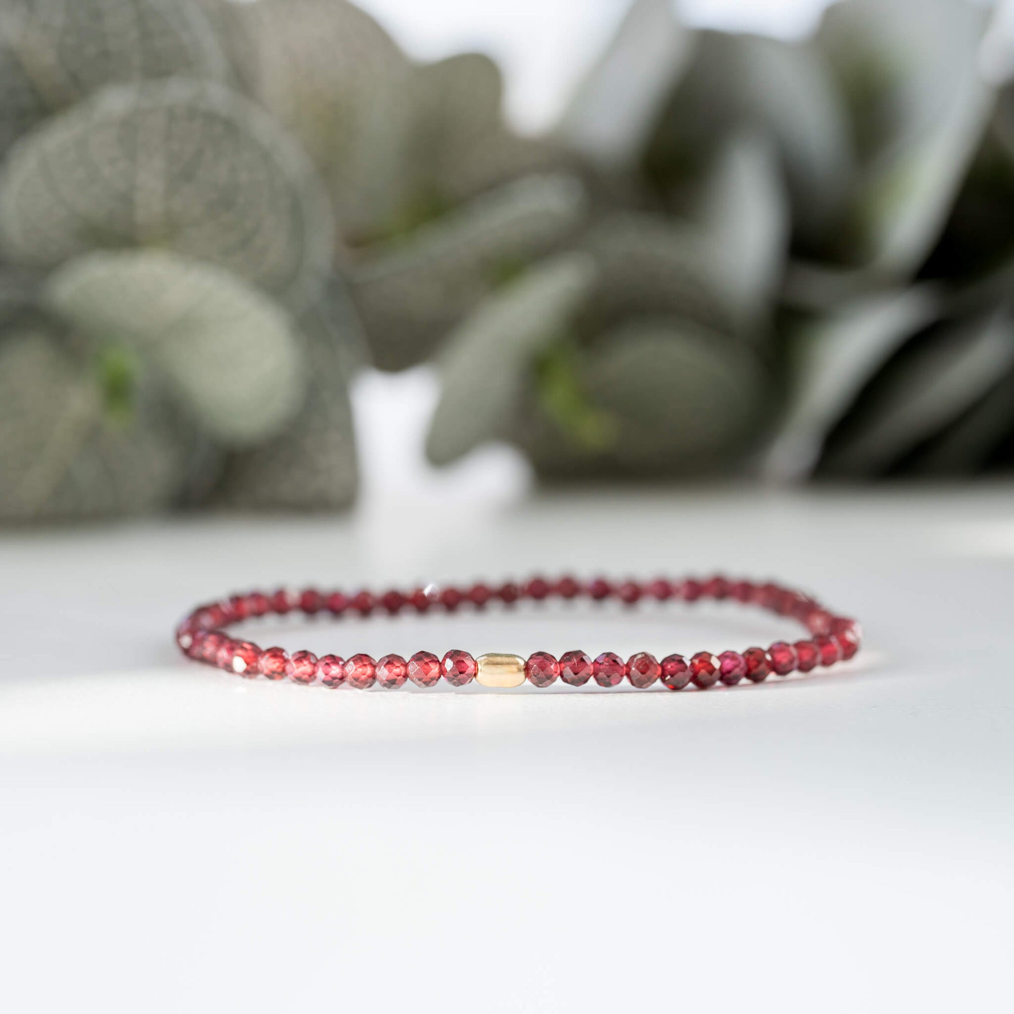 Gold & Garnet Bracelet