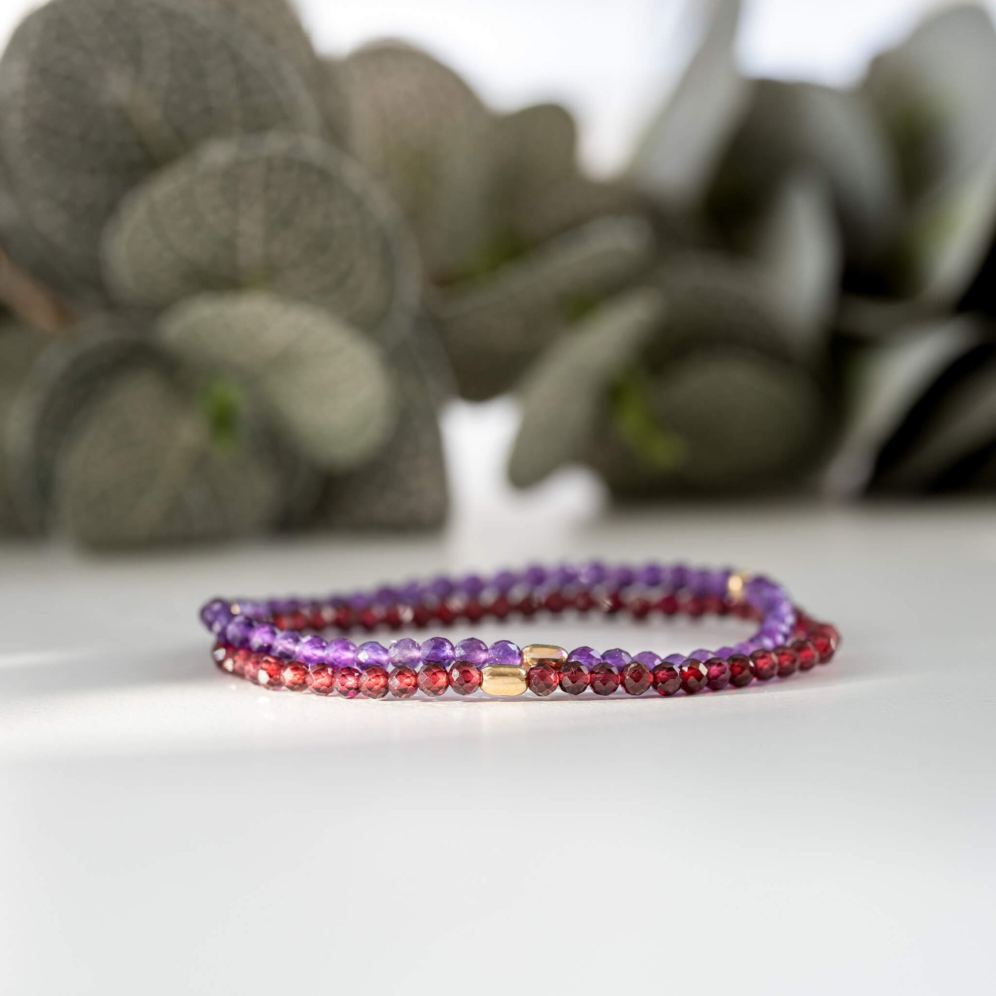 Gold & Garnet Bracelet