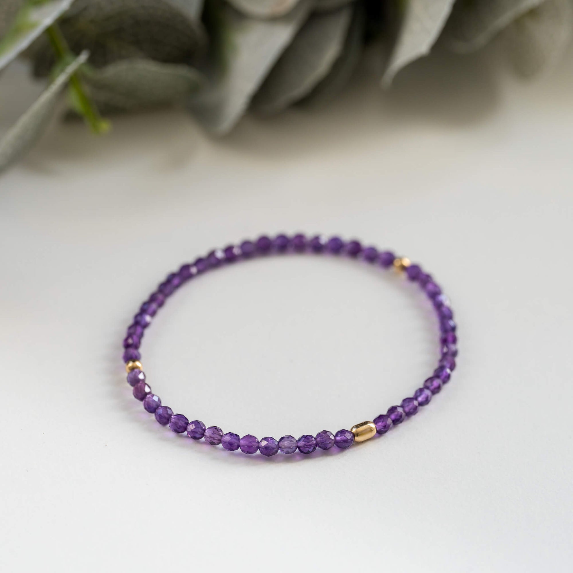 Gold & Amethyst Bracelet