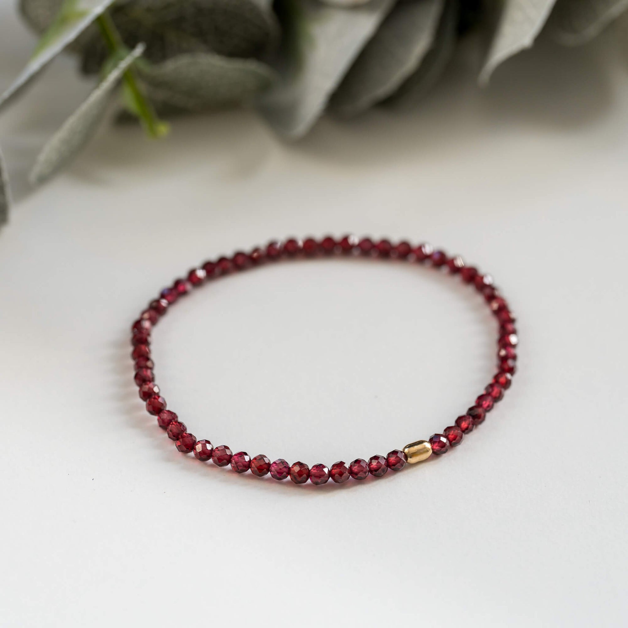 Gold & Garnet Bracelet