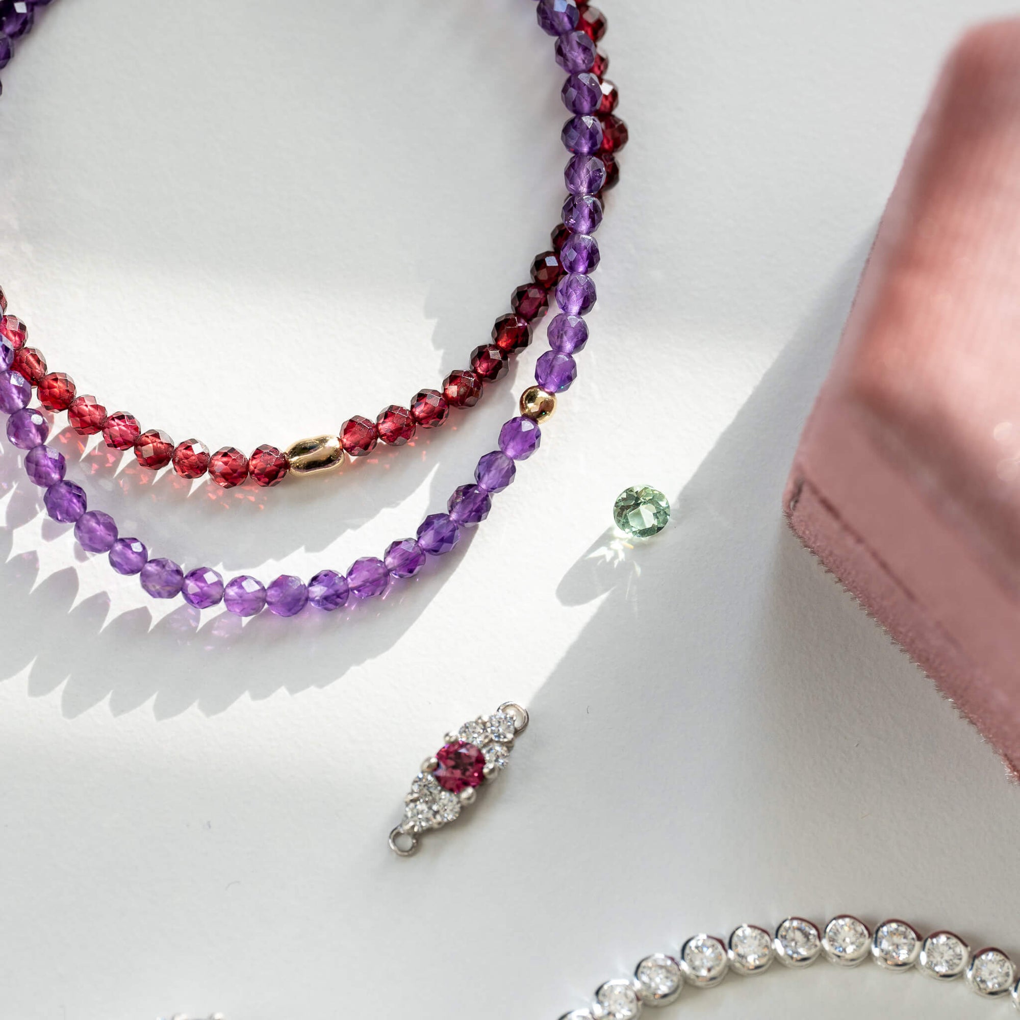 Gold & Garnet Bracelet