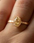Yellow Diamond Laurel Ring - Ready to ship