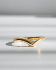 Chevron Wedding Ring