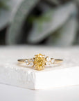 The Aries Ring - Natural Yellow Diamond Engagement Ring