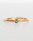 Green Tourmaline 9ct Gold Ring