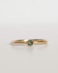 Green Tourmaline 9ct Gold Ring