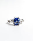 Parti Sapphire & Diamond 18ct White Gold Ring