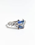 Parti Sapphire & Diamond 18ct White Gold Ring