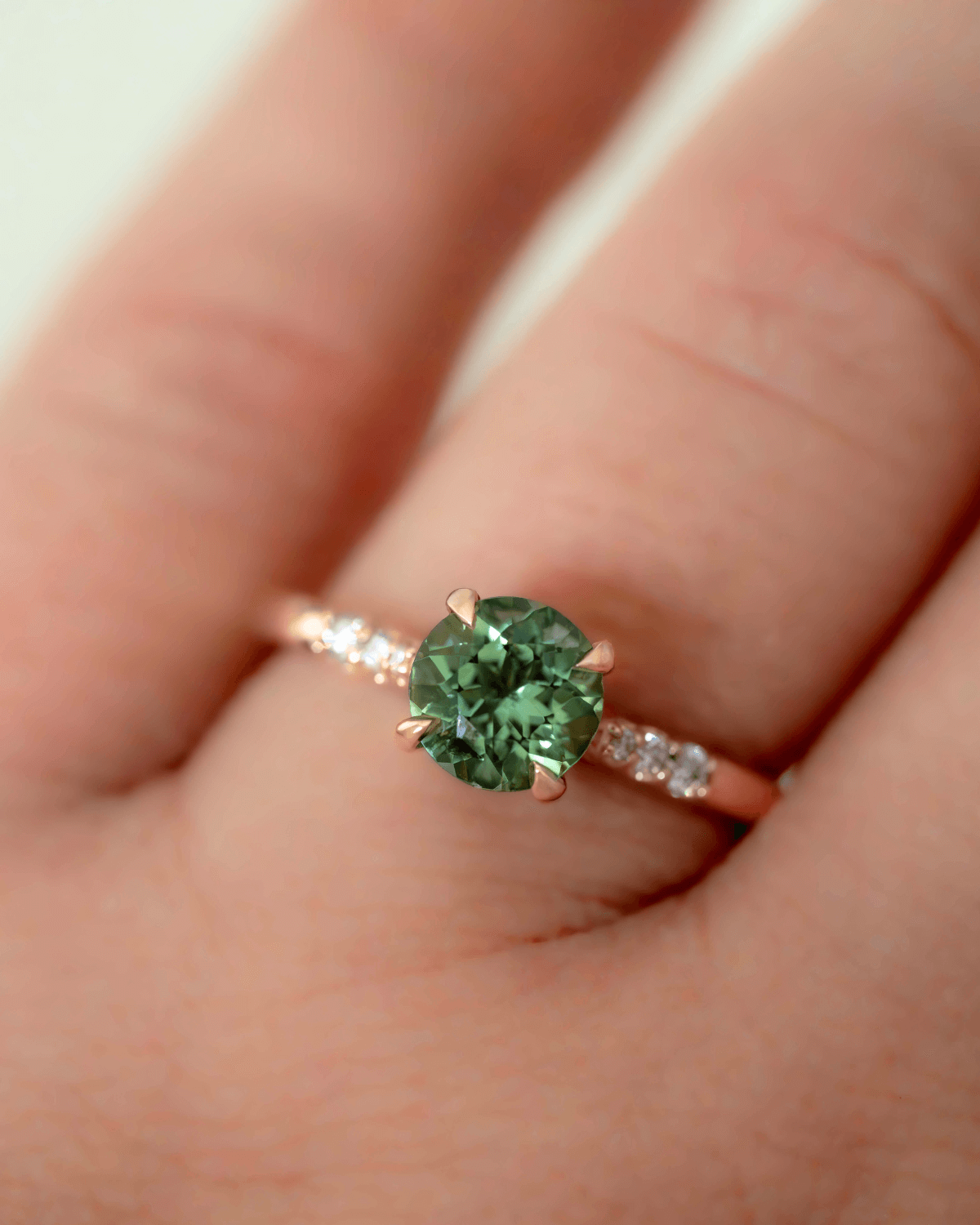 Tourmaline & Diamond 14ct Gold