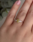 The Aries Ring - Natural Yellow Diamond Engagement Ring