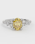 The Aries Ring - Natural Yellow Diamond Engagement Ring