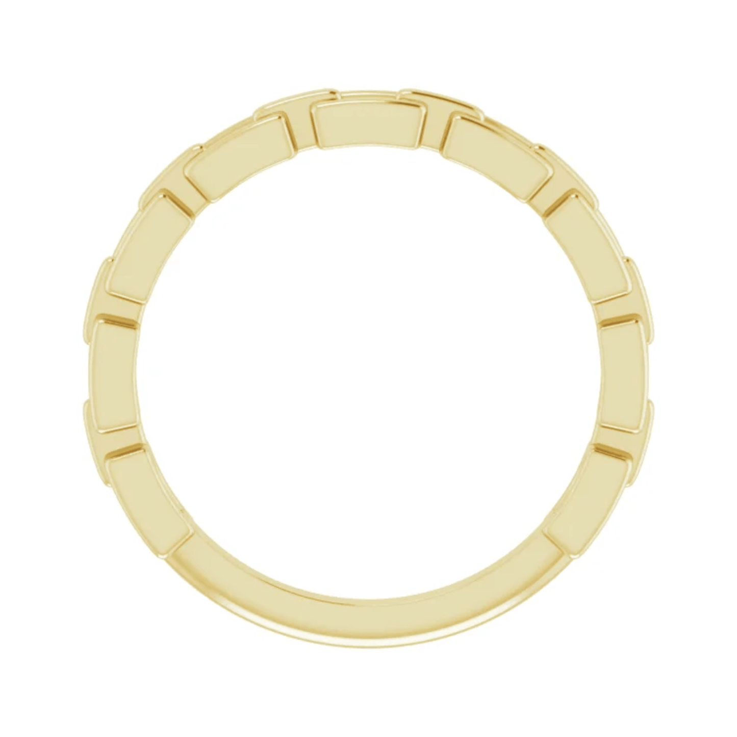 14ct Gold Link Ring - Moments Jewellery