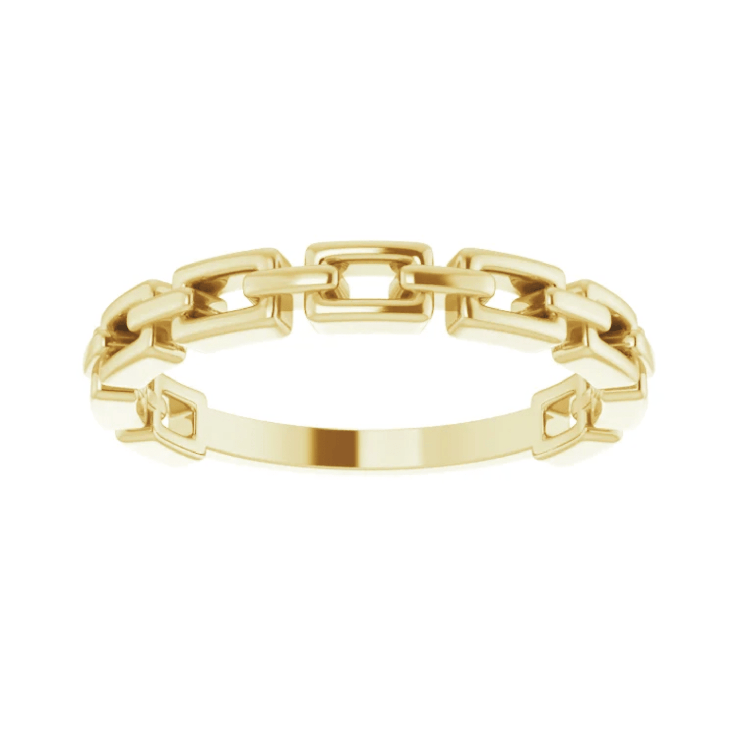 14ct Gold Link Ring - Moments Jewellery