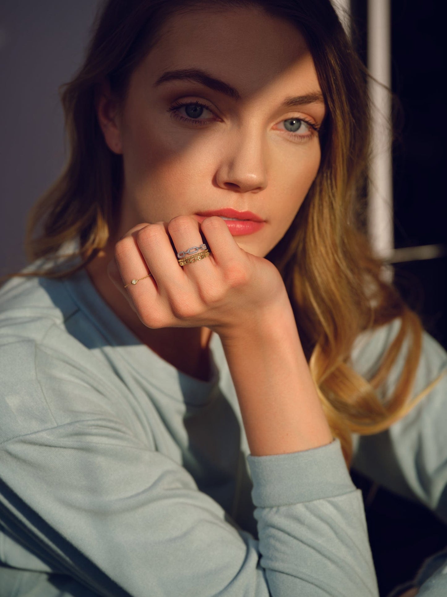 14ct Gold Link Ring - Moments Jewellery