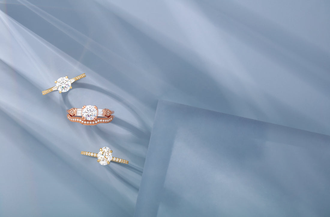 How to choose an engagement ring, three ring styles