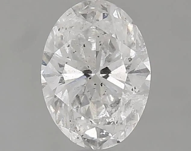 0.80ct Oval Natural Diamond (Colour F, Clarity I2, Cut EX, GIA Certified)