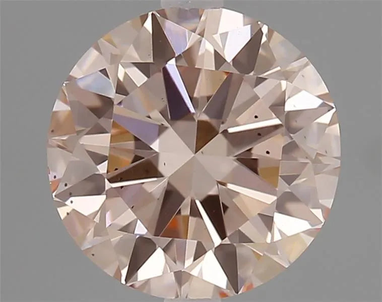 1.00ct Round Lab Grown Diamond (Colour Fancy Intense Pink, Clarity VS2, Cut GD, IGI Certified)