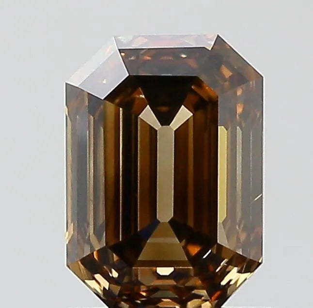 1.20ct Emerald Natural Diamond (Colour Fancy Dark Brown, Clarity VS2, GIA Certified)