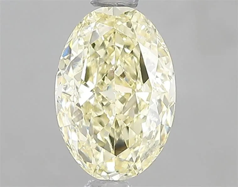 1.21ct Oval Lab Grown Diamond (Colour Fancy Light Yellow, Clarity VVS2, IGI Certified)