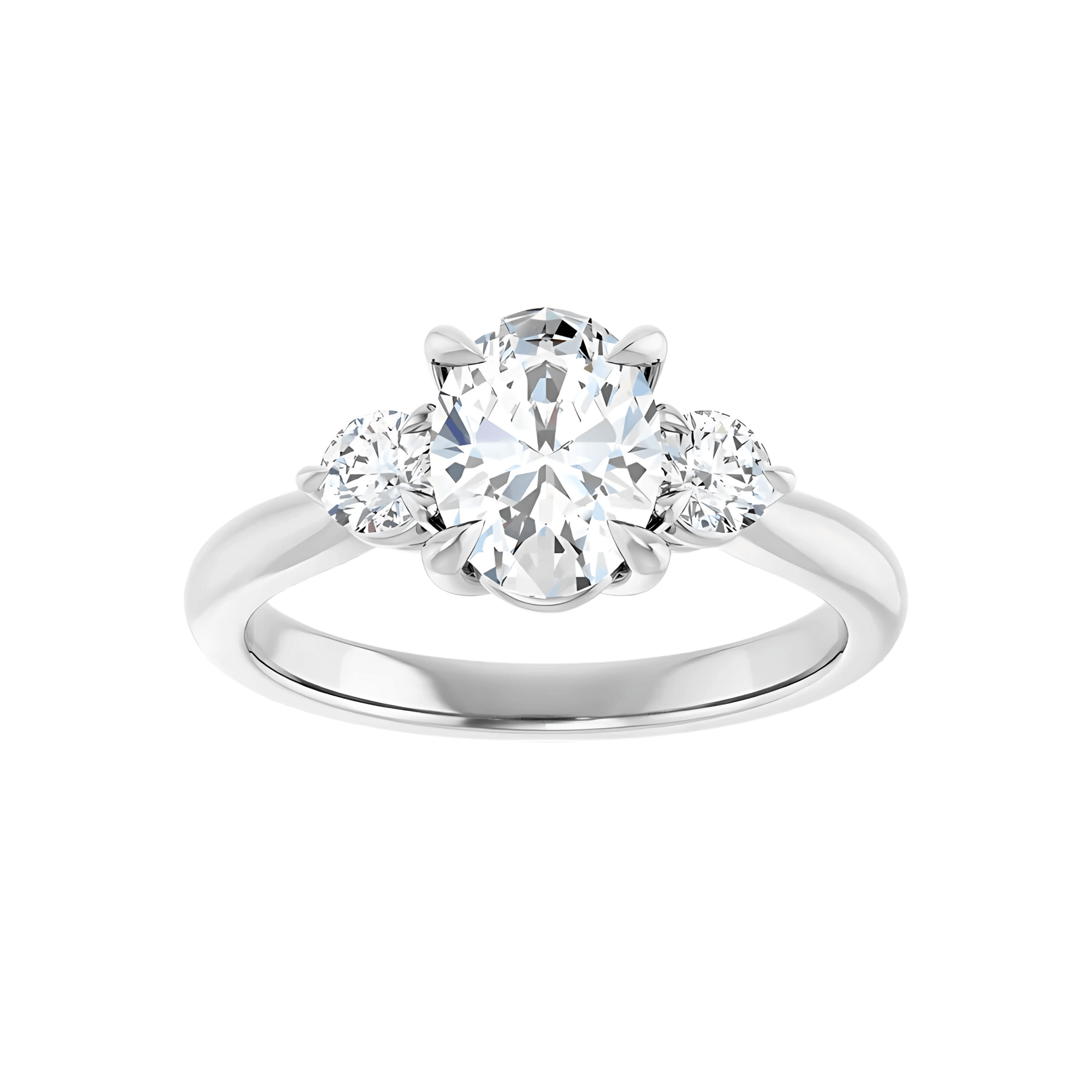 Trilogy Ring Setting (Lab Diamond Accents)