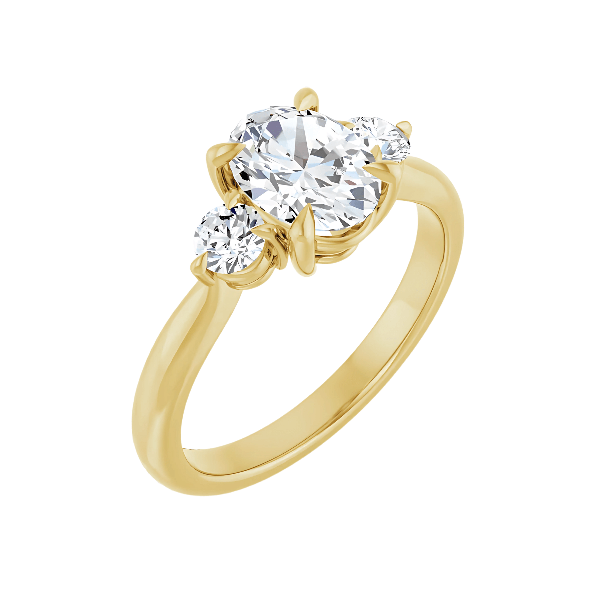 Trilogy Ring Setting (Lab Diamond Accents)