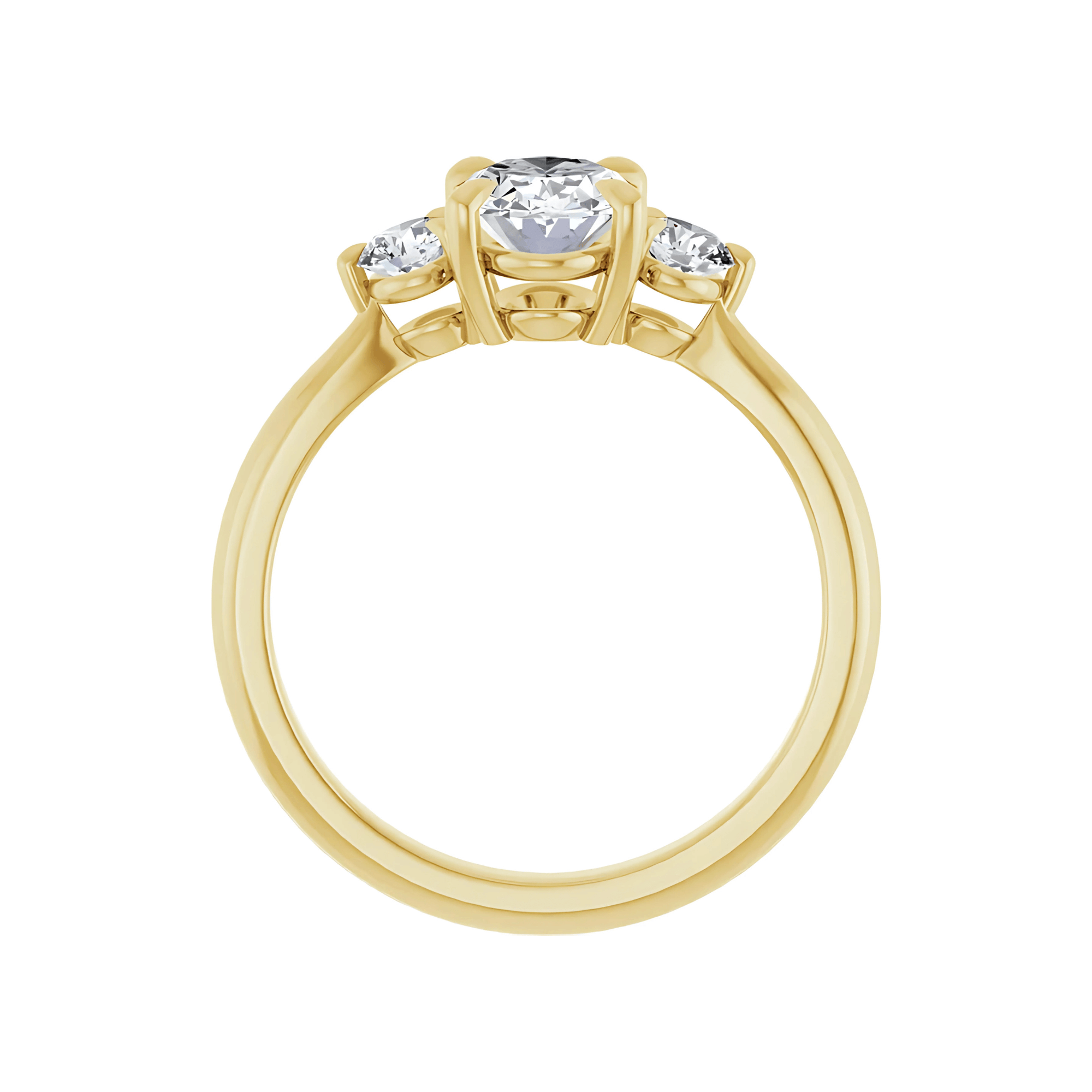 Trilogy Ring Setting (Lab Diamond Accents)
