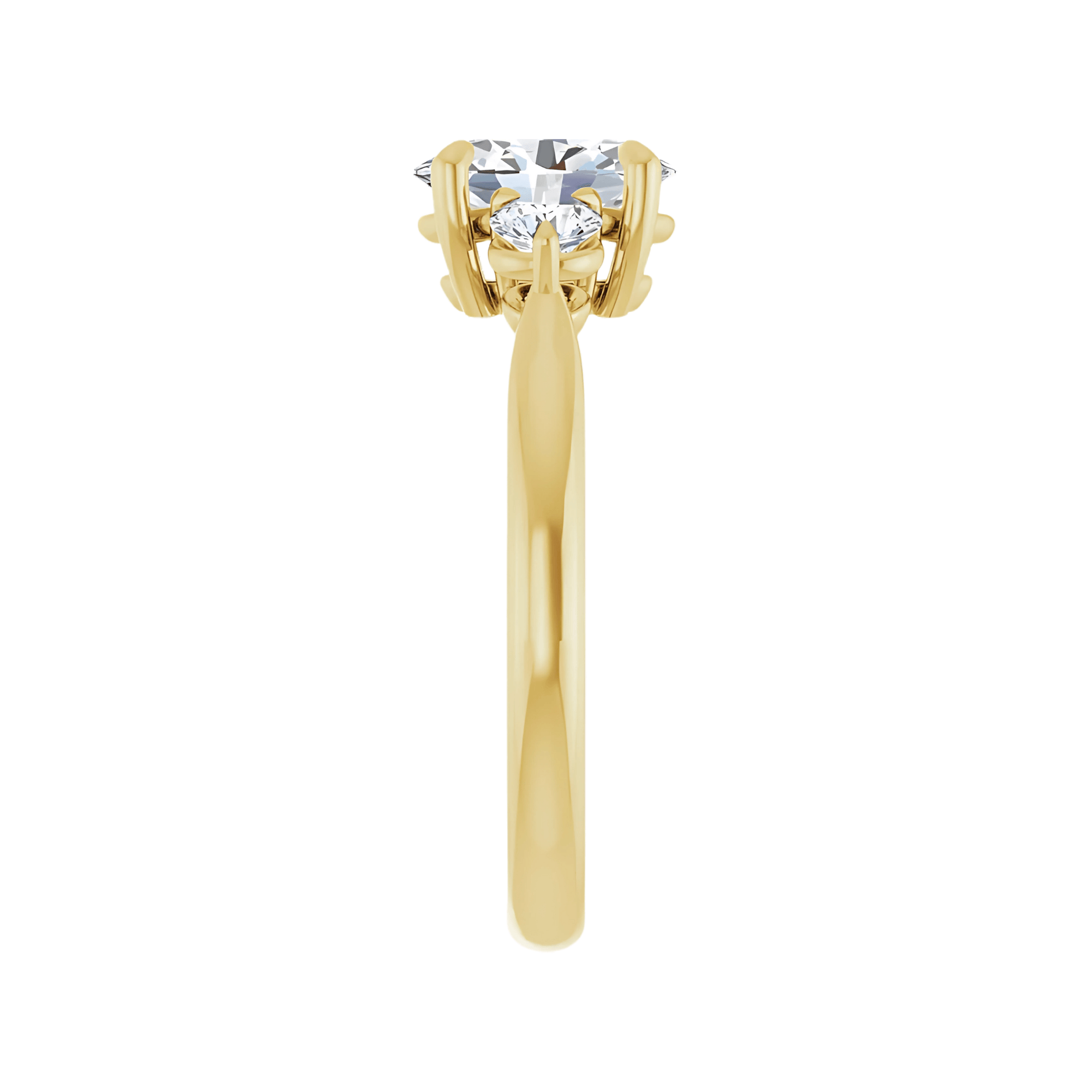 Trilogy Ring Setting (Lab Diamond Accents)