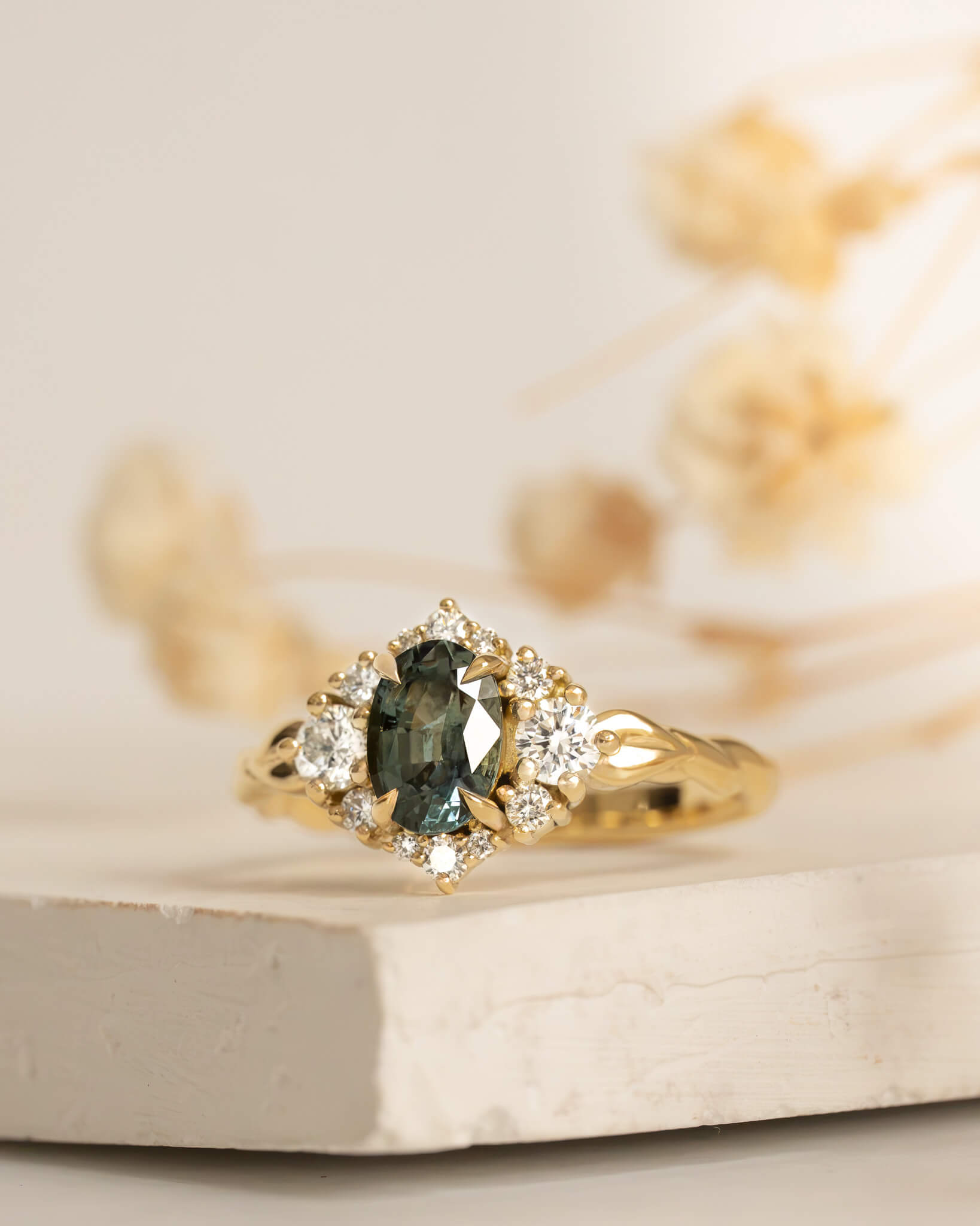 The Aurora Ring - One of a Kind Montana Sapphire