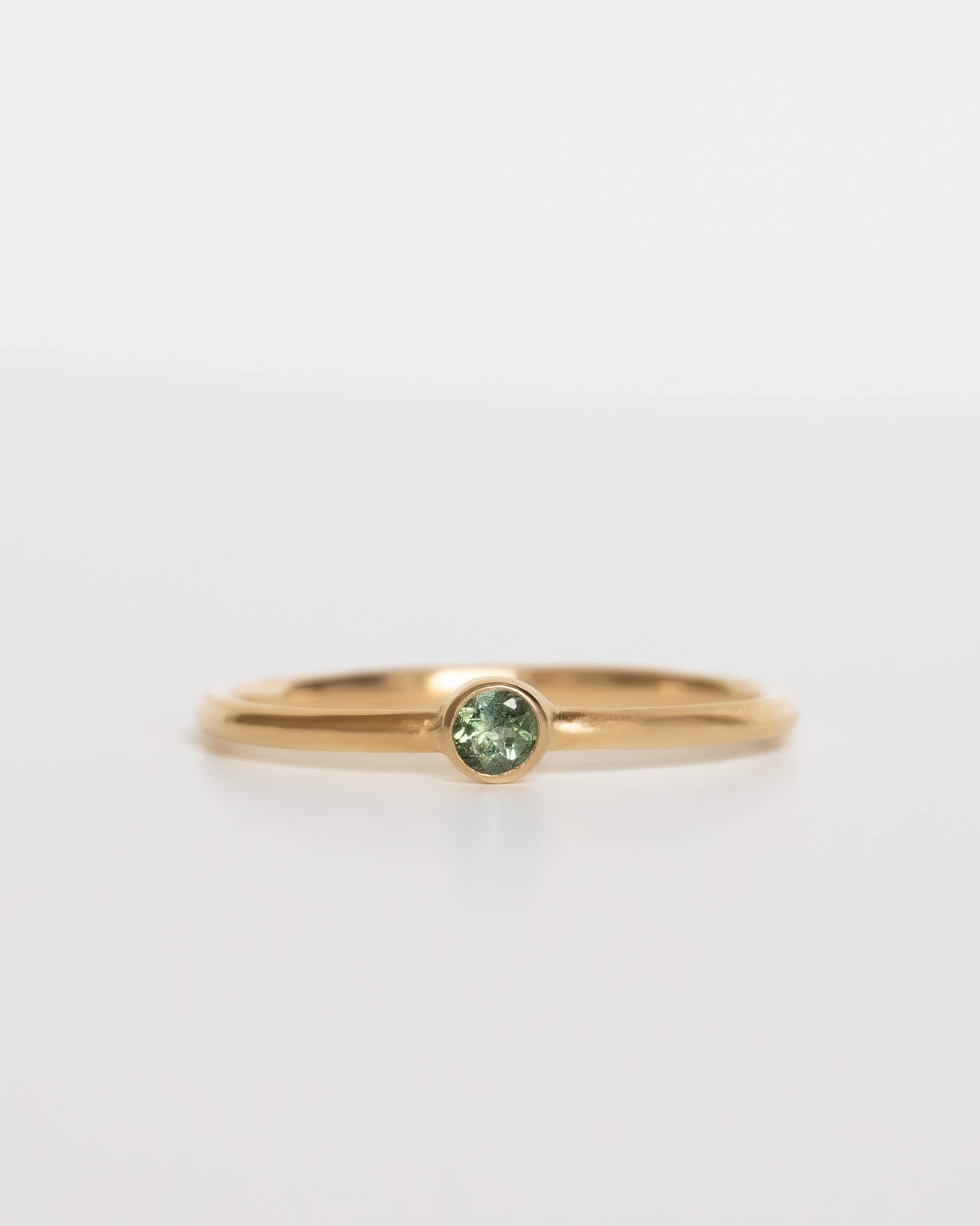 Green Tourmaline 9ct Gold Ring