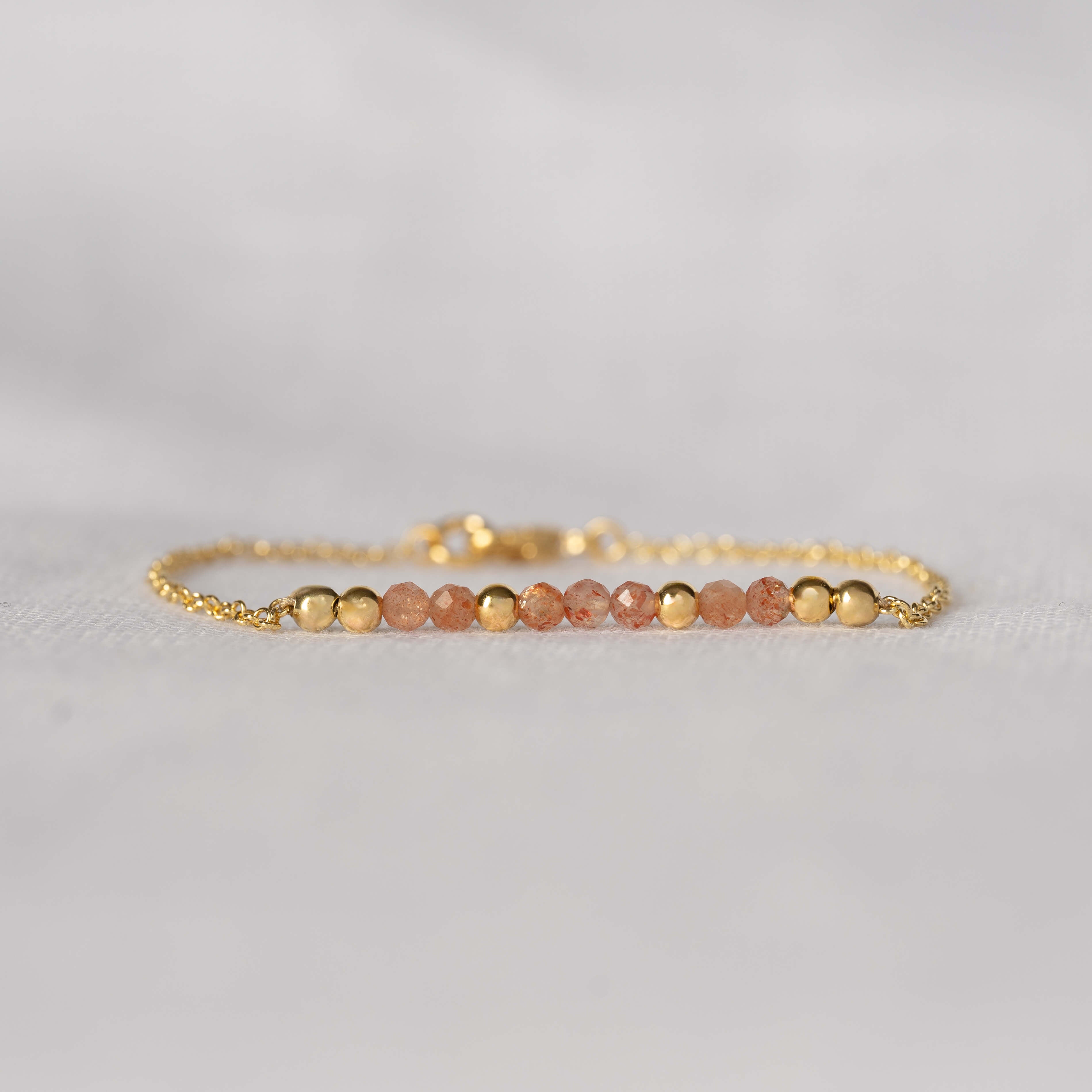Gold Sunstone Bracelet