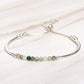 Moss Agate Slider Bracelet