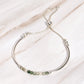 Moss Agate Slider Bracelet