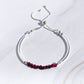 Garnet Slider Bracelet