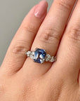 Parti Sapphire & Diamond 18ct White Gold Ring