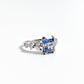 Parti Sapphire & Diamond 18ct White Gold Ring