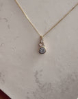 Aries Pendant - One of a kind Sapphire & Diamond