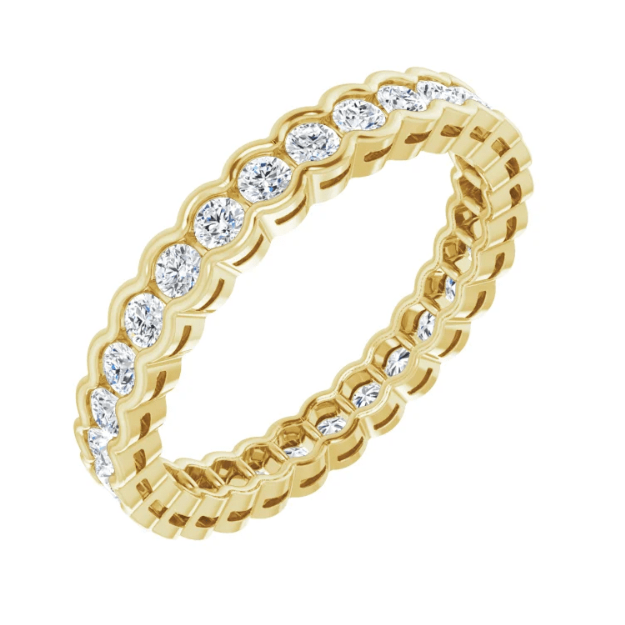 Moissanite Bezel Eternity Ring - Moments Jewellery