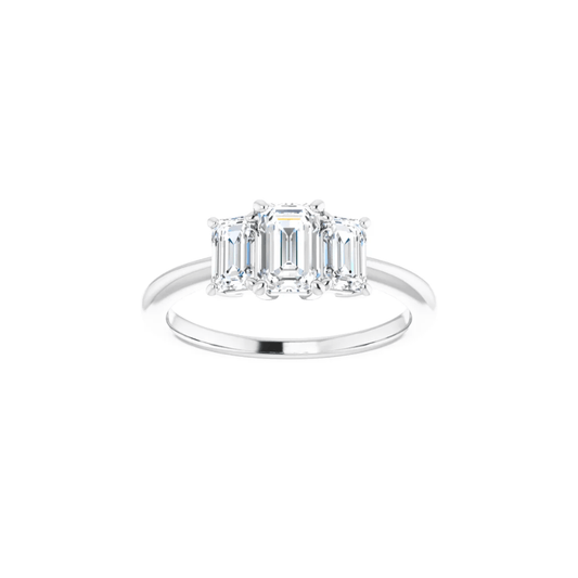 Emerald Trilogy Diamond Ring - Moments Jewellery