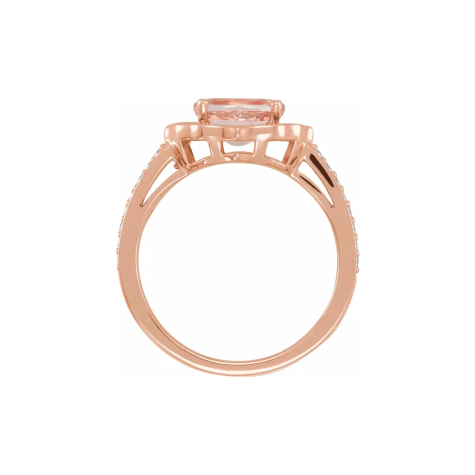 Morganite & Diamond Ring - Moments Jewellery