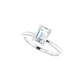 Emerald Solitaire Diamond Ring - Moments Jewellery