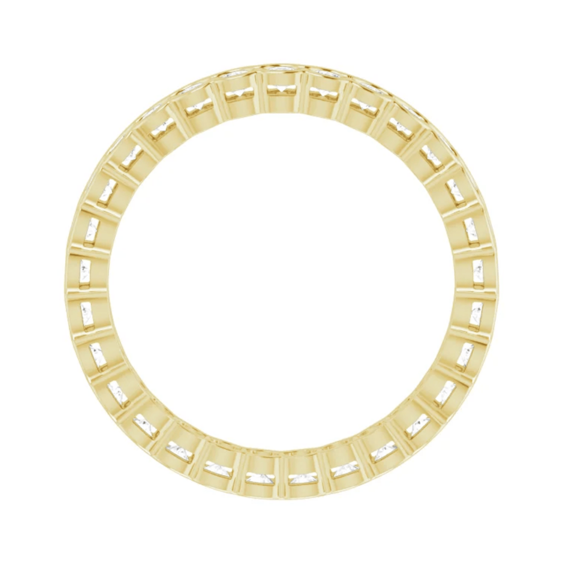 Moissanite Bezel Eternity Ring - Moments Jewellery