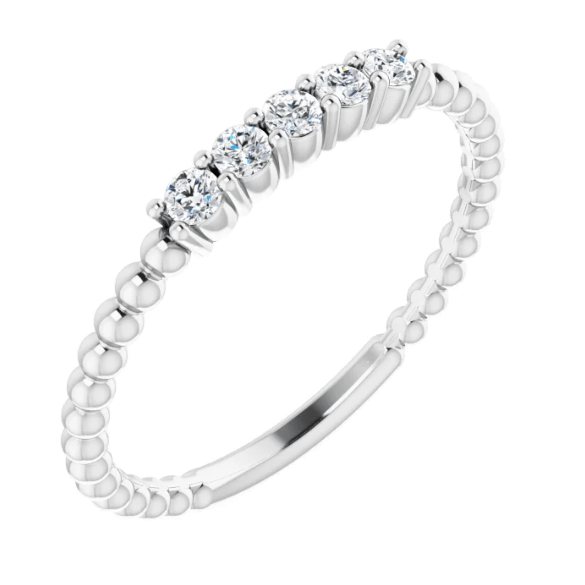 Diamond White Gold Ring - Moments Jewellery