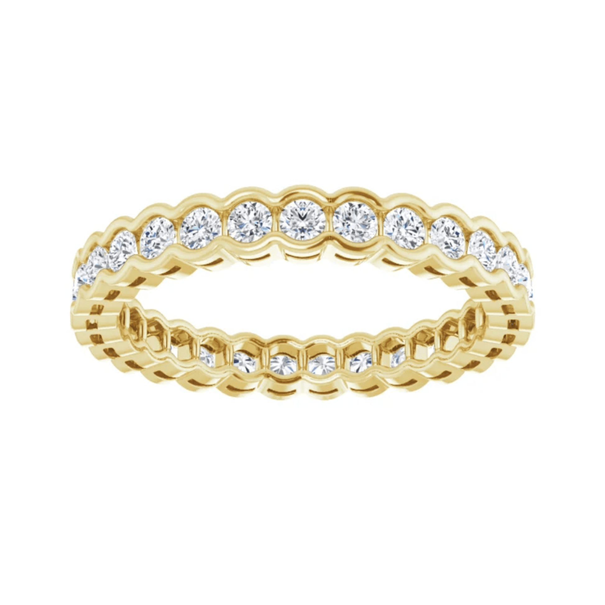 Moissanite Bezel Eternity Ring - Moments Jewellery