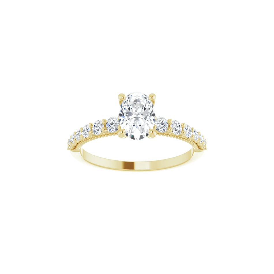 Oval Solitaire Engagement Ring - Natural Diamond - Moments Jewellery