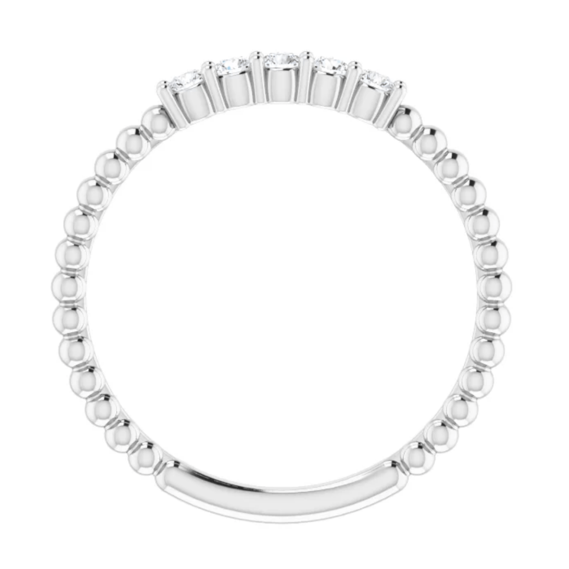 Diamond White Gold Ring - Moments Jewellery