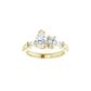 Moi et Toi Pear Diamond Ring