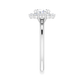 Moissanite Halo Engagement Ring - Moments Jewellery